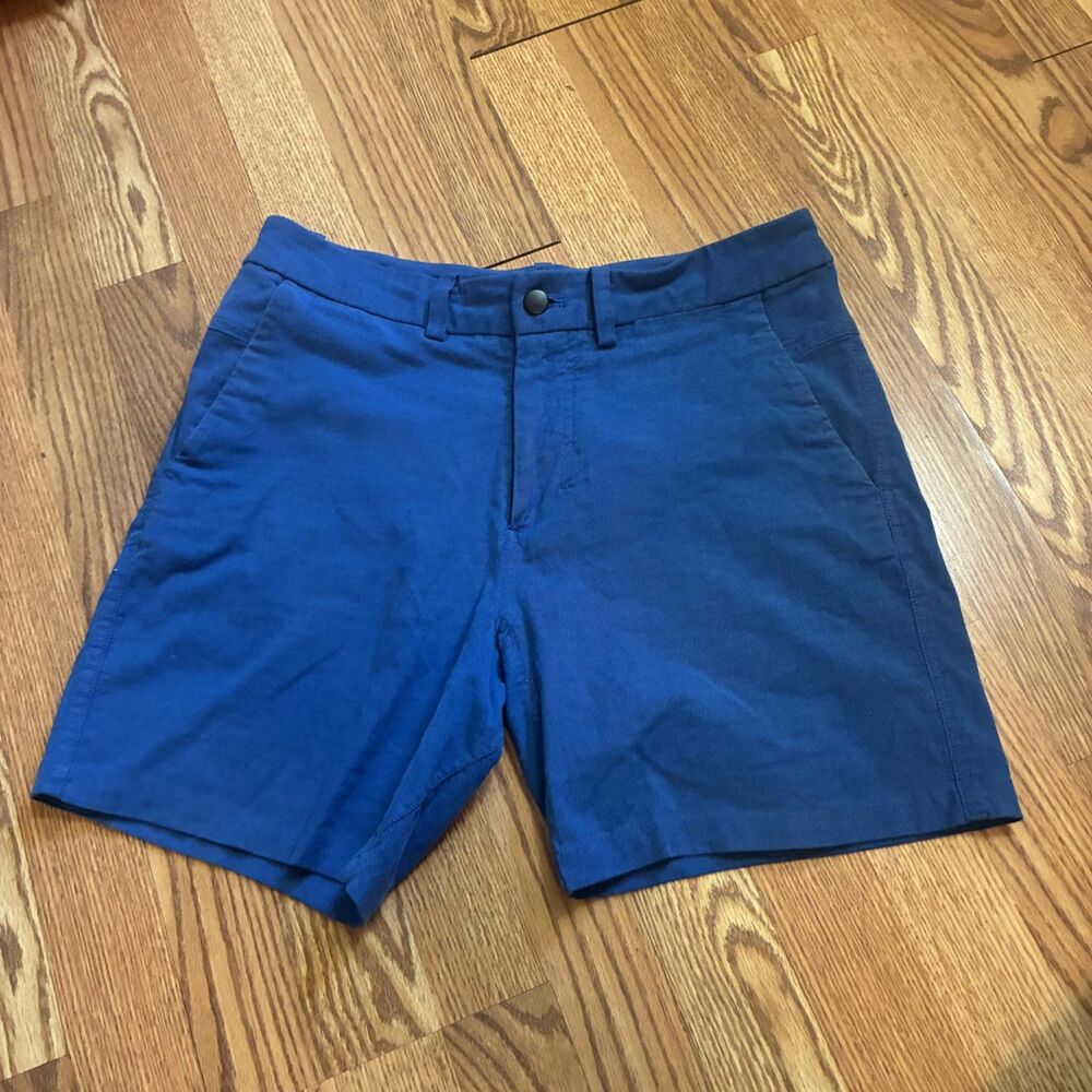Lululemon ABC Commission Shorts Vibrant Royal Blue Mens 31 Golf 7' inseam Casual